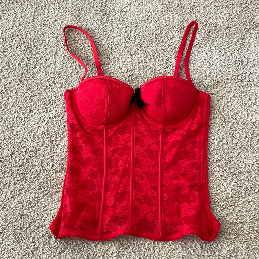Victoria Secret Sexy Little Things Red Bustier